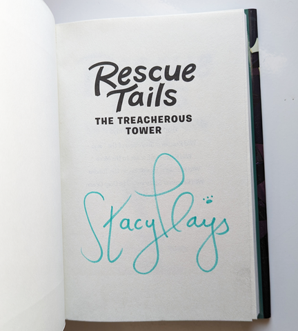 Rescue Tails: The Treacherous Tower (Hardcover) - Signed